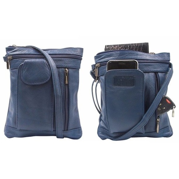 MAZE Handbags - Blue Crossbody Bag